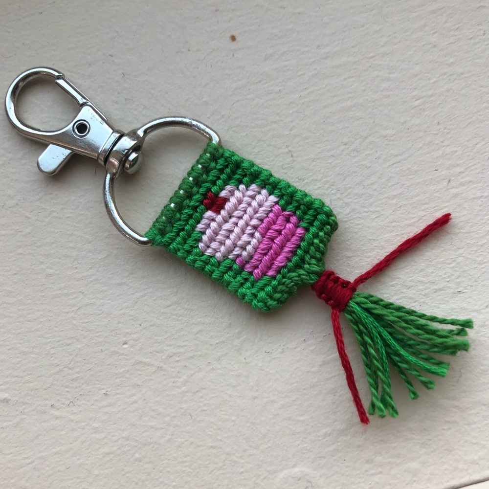 Handmade Cupcake Friendship Bracelet Keychain PERFECT TO ADD TO YOUR BUNDLE!!